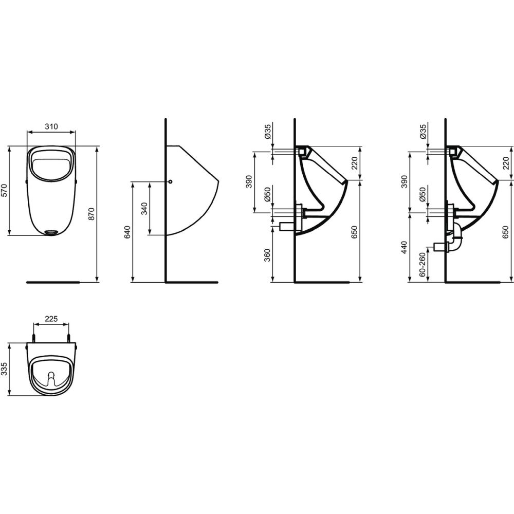 Pisoar cu alimentare ascunsa Ideal Standard Connect [5]