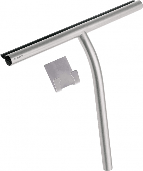 Racleta de apa, cu agatator, pentru cabine de dus, otel, Deante Silia