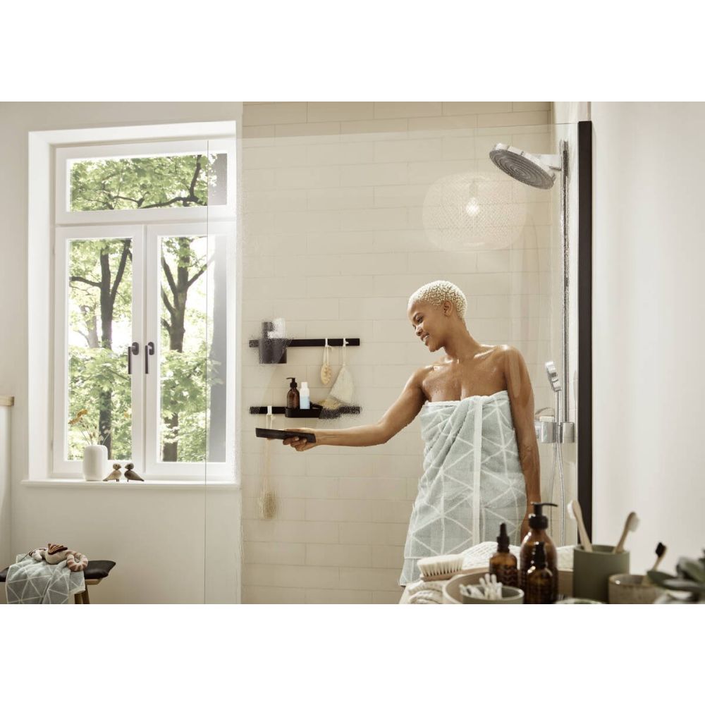 Racleta dus negru mat Hansgrohe WallStoris [2]