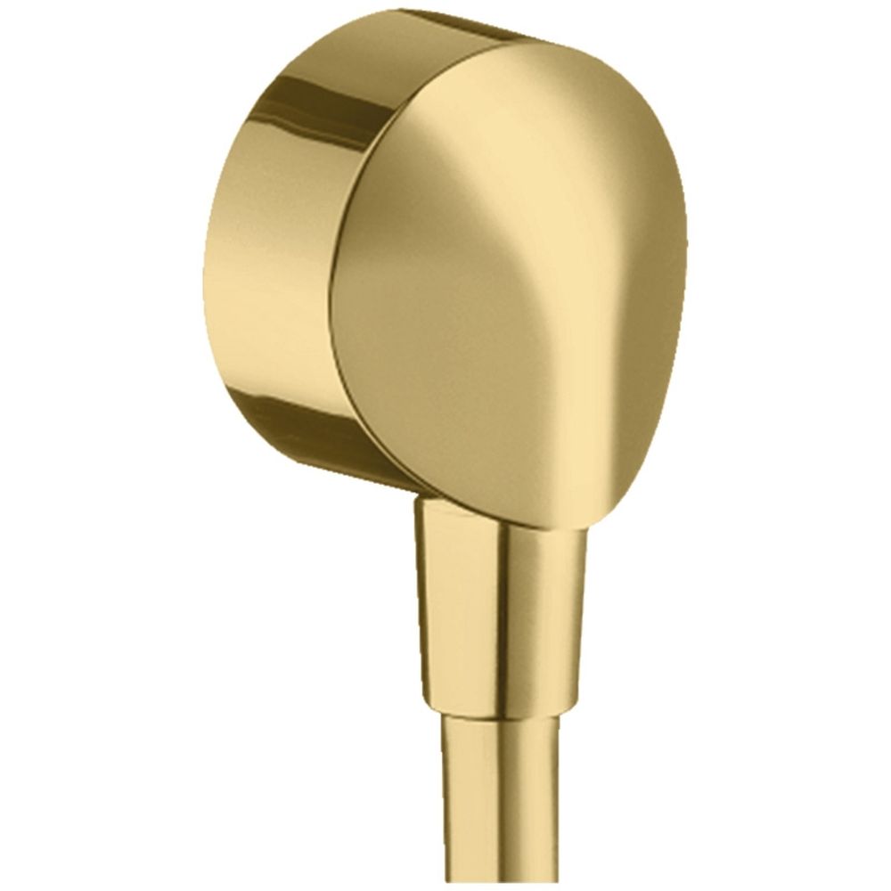 Conector furtun de dus E, fara supapa de retinere, auriu lucios