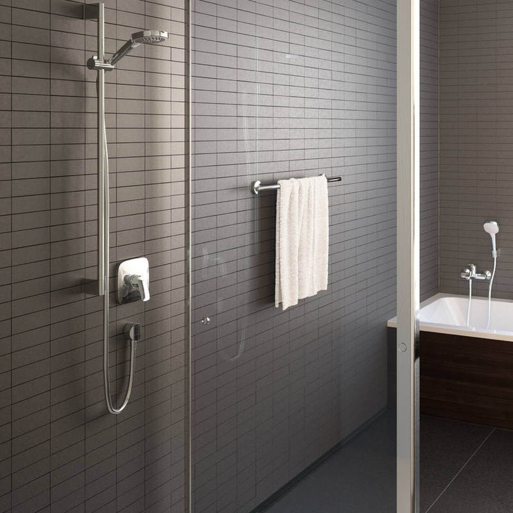 Racord furtun dus rotund crom Hansgrohe, FixFit E [2]