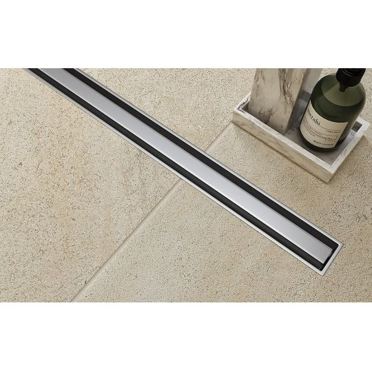 Rigola dus iesire laterala cu capac crom 700 mm Cersanit Tako Slim [3]