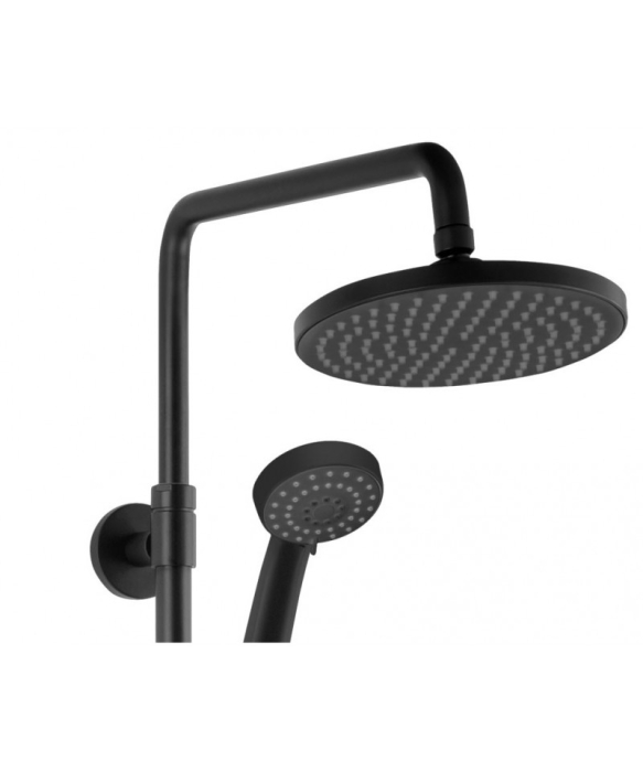 Coloana de dus cu baterie si para de dus monocomanda, negru mat, Ritto Black [6]