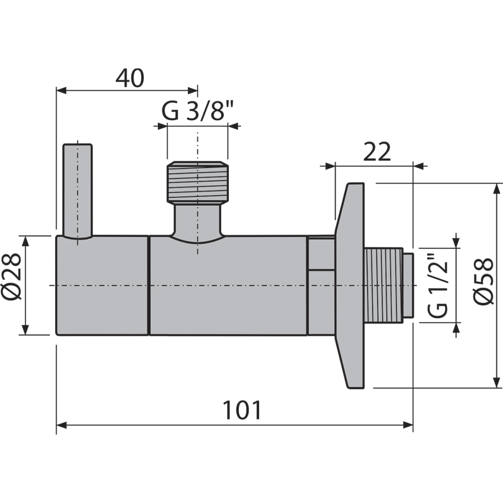Robinet coltar rotund gun metal lucios cu filtru 1/2"×3/8" Alcadrain ARV001-GM-P [2]