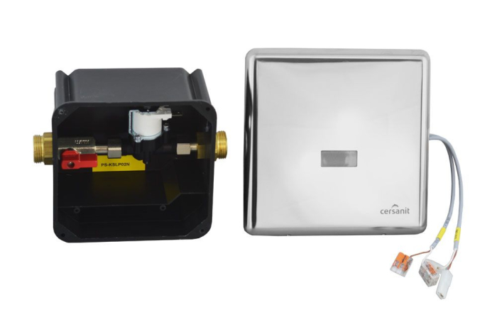 Robinet de spalare pentru pisoare cu senzor infrarosu 24 V DC, Cersanit, alimentare retea [2]