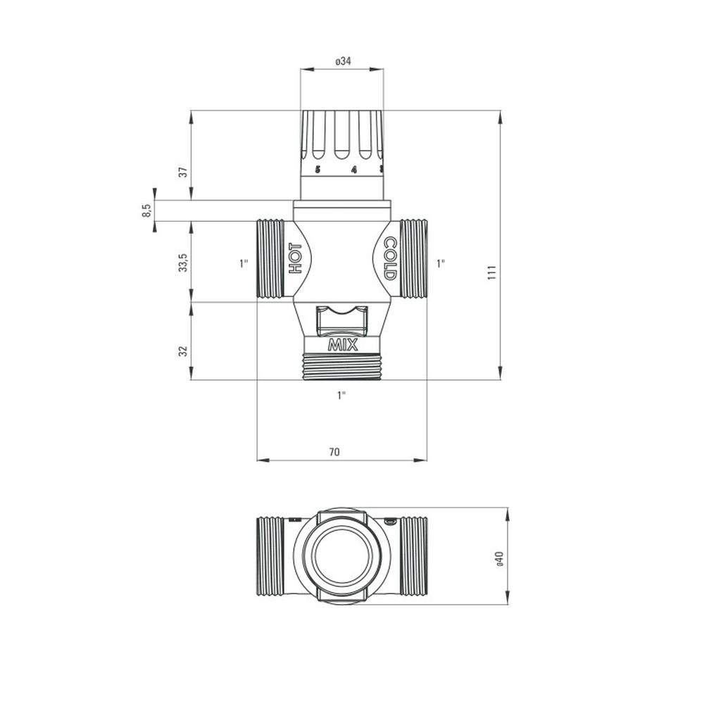Robinet termostatic dus Deante [2]