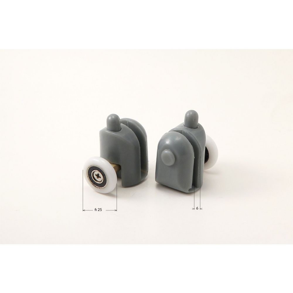Role inferioare detasabile Deante pentru sticle de 6 mm, Ø25 mm [2]