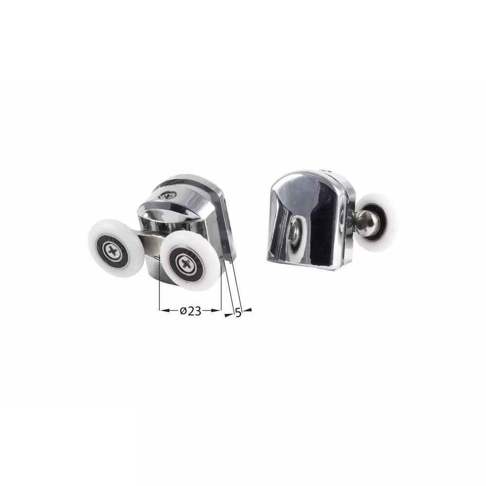 Role superioare duble Deante pentru sticle de 5 mm, Ø23 mm, crom [2]