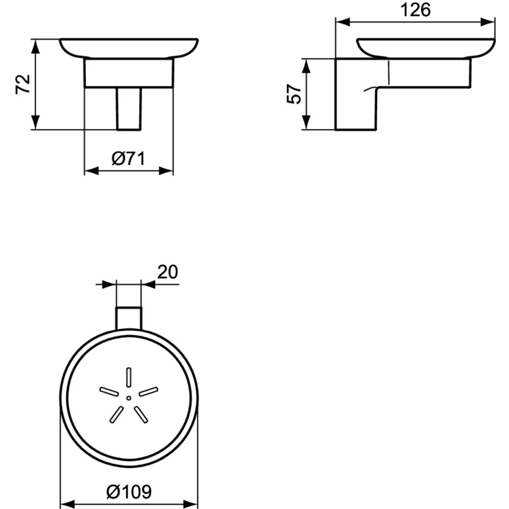 Savoniera baie crom lucios Ideal Standard Connect [5]
