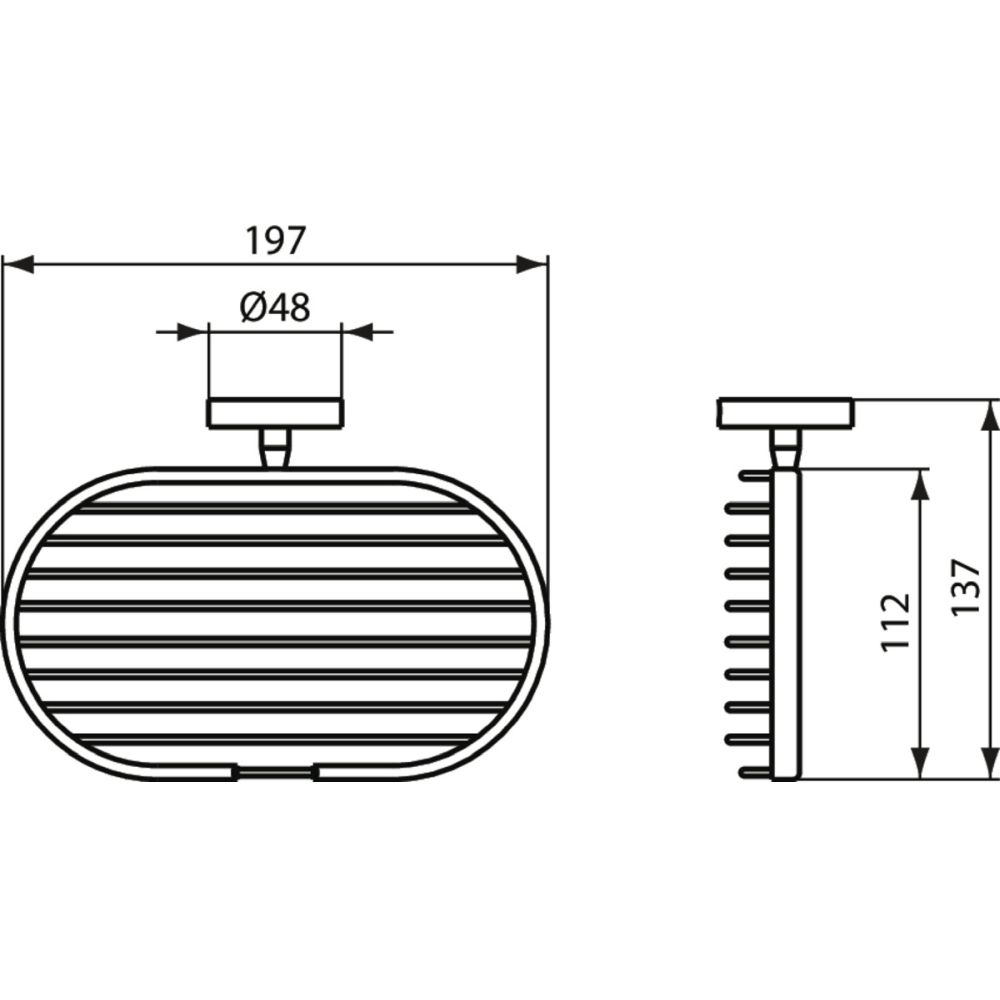 Savoniera baie Ideal Standard IOM crom lucios [2]