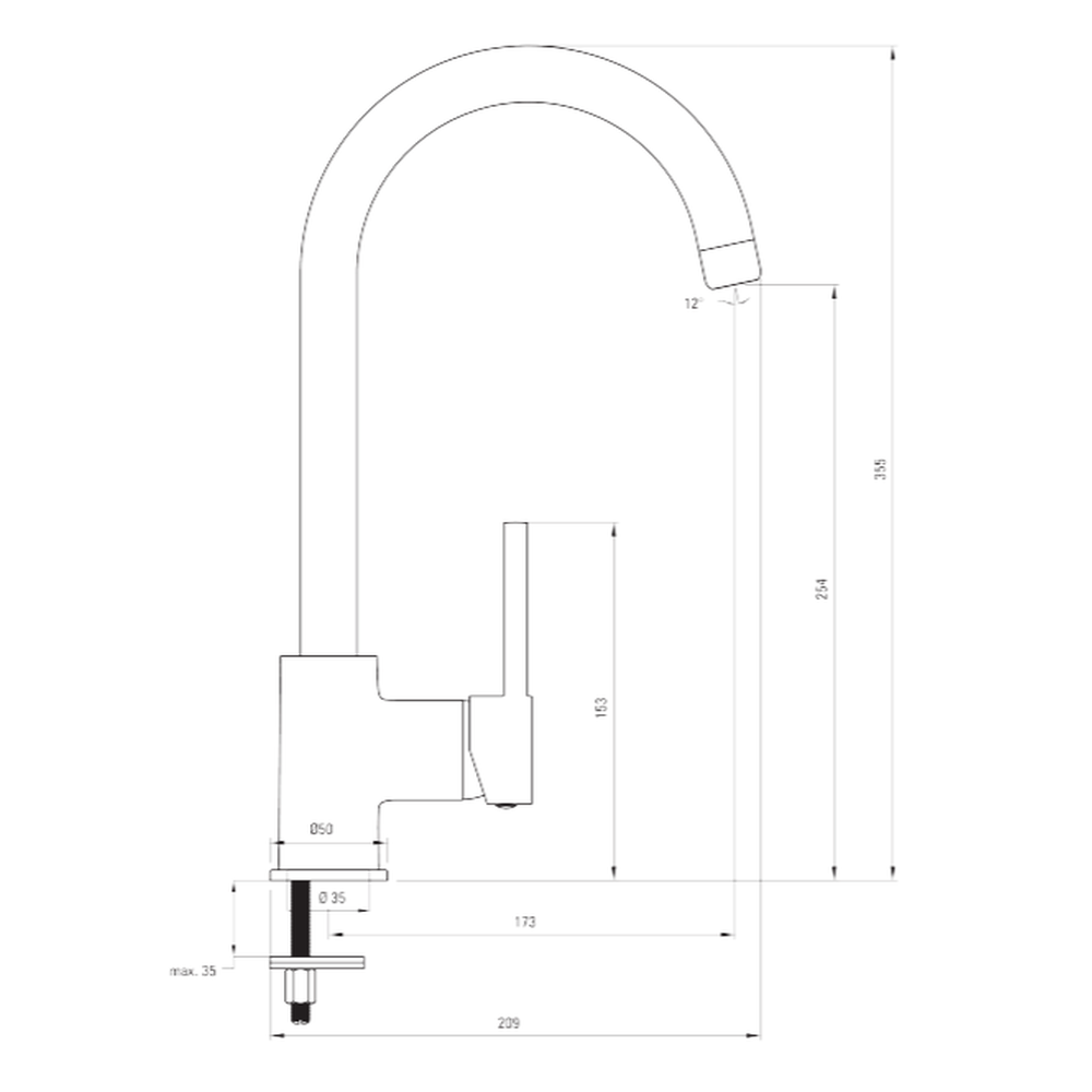 Set chiuveta bucatarie compozit si baterie graphite Deante, Zorba [3]