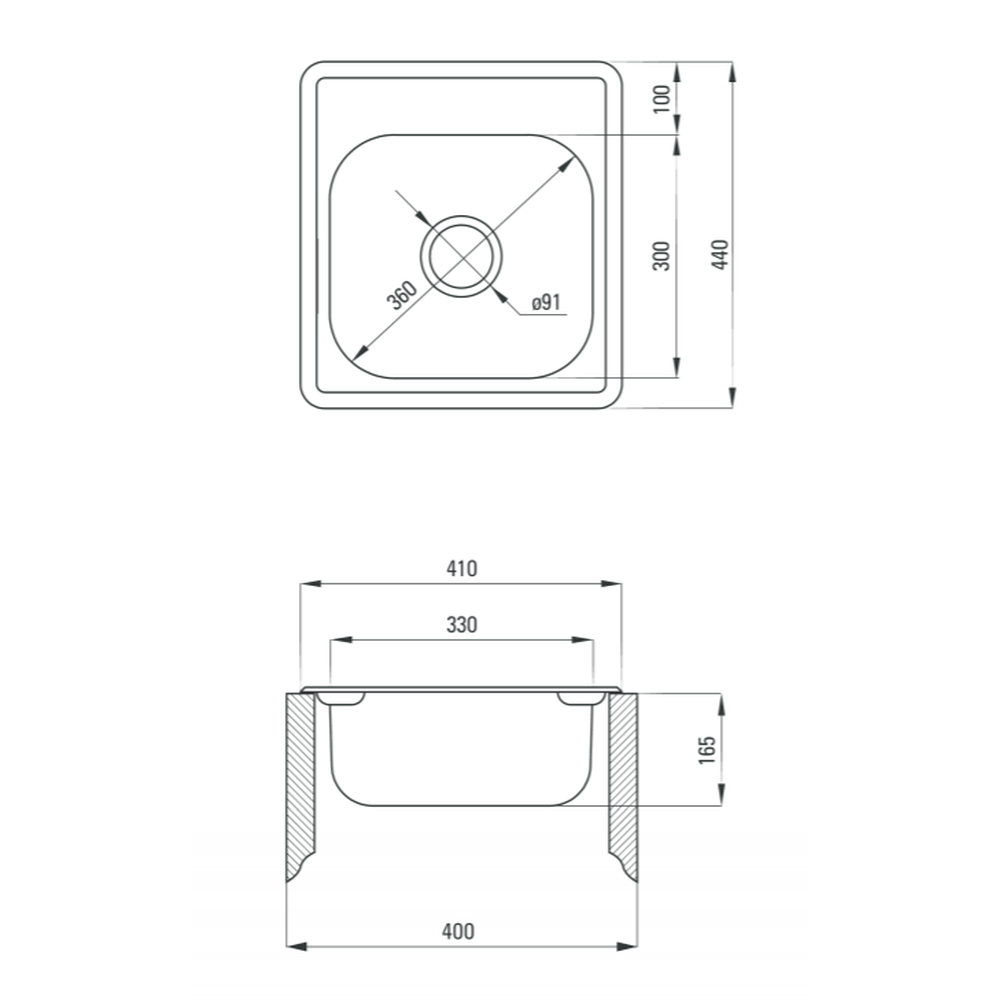 Chiuveta bucatarie inox crom leinen Deante Mercato [2]