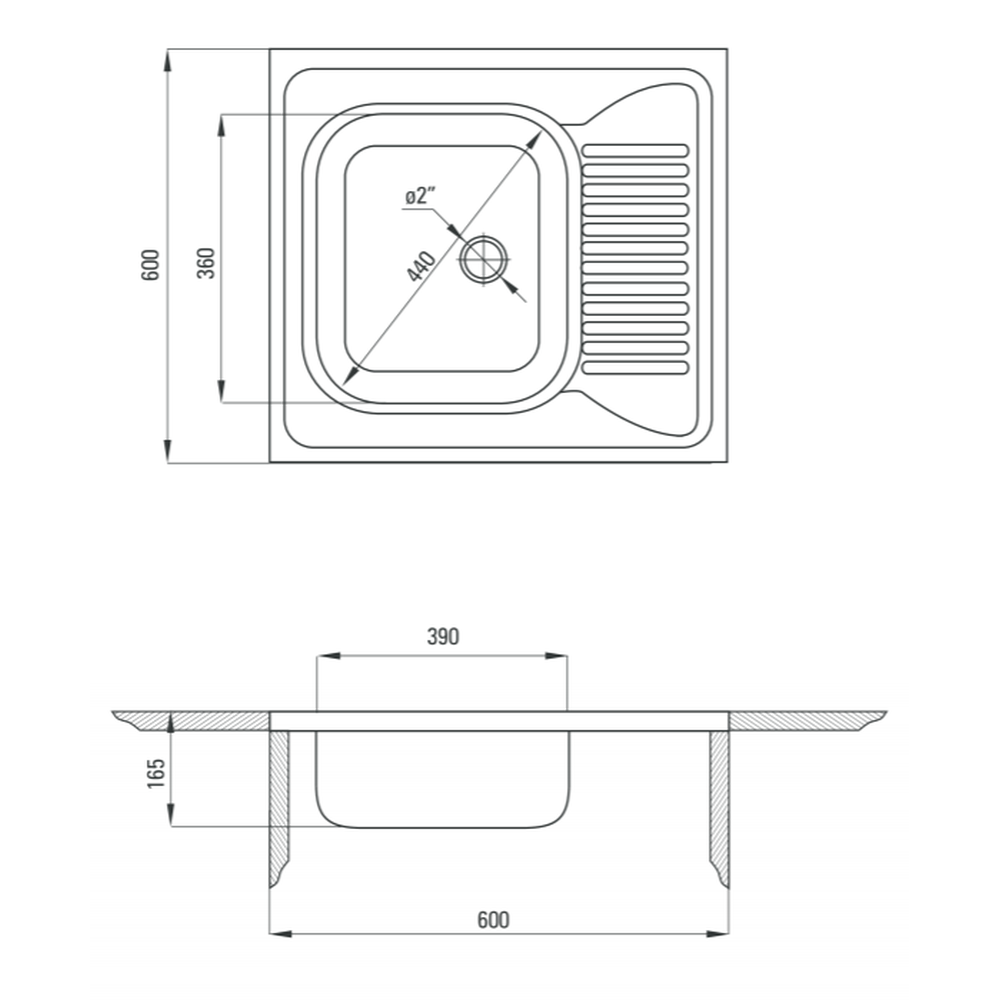 Chiuveta bucatarie inox cu picurator crom satin Deante Tango [2]