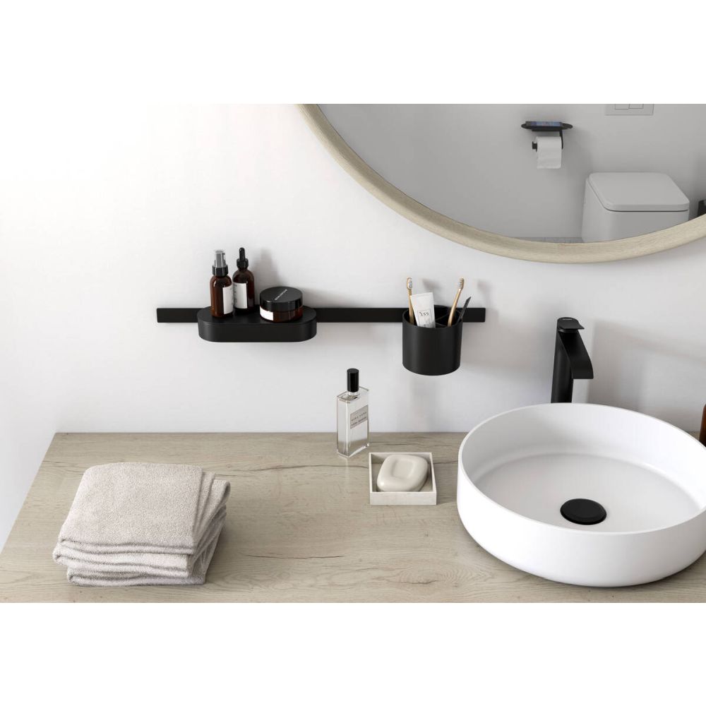Set accesorii baie culoare negru mat Hansgrohe WallStoris 27968670 [2]