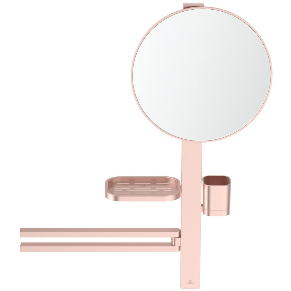 Set accesorii baie pentru lavoar Ideal Standard Alu+ rose mat 70 cm, oglinda fixa [2]