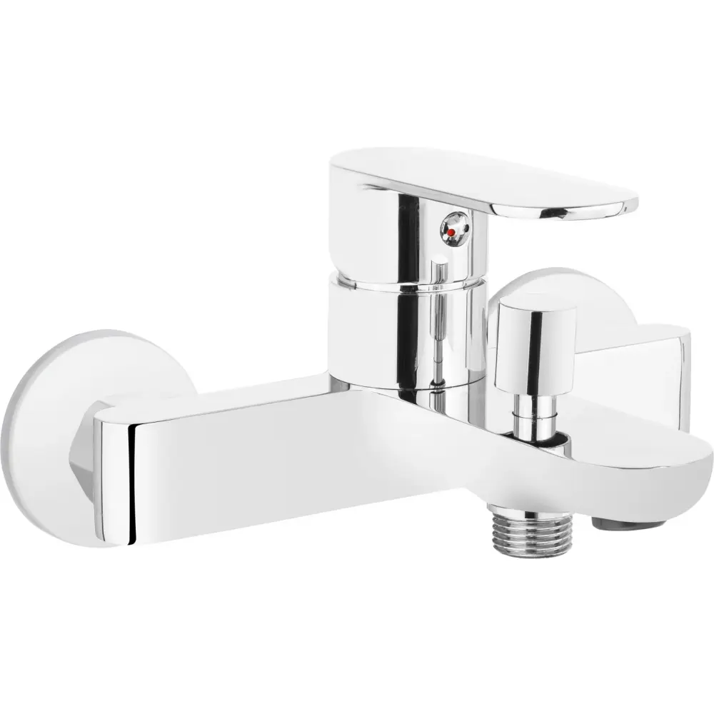 Set baterie cada si baterie lavoar Deante Alpinia cu accesorii baie Deante Round, crom [2]