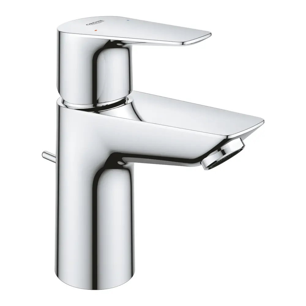 Set baterie cada si baterie lavoar Grohe BauEdge cu accesorii baie Grohe Essentials, crom lucios [3]