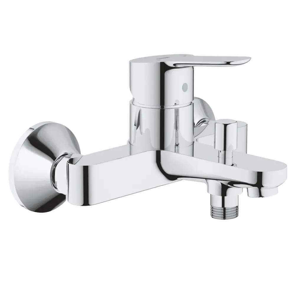 Set baterie cada si baterie lavoar Grohe BauEdge cu accesorii baie Grohe Essentials, crom lucios [2]