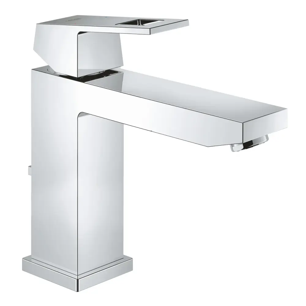 Set baterie cada si baterie lavoar Grohe Eurocube cu accesorii baie Grohe Essentials, crom lucios [3]