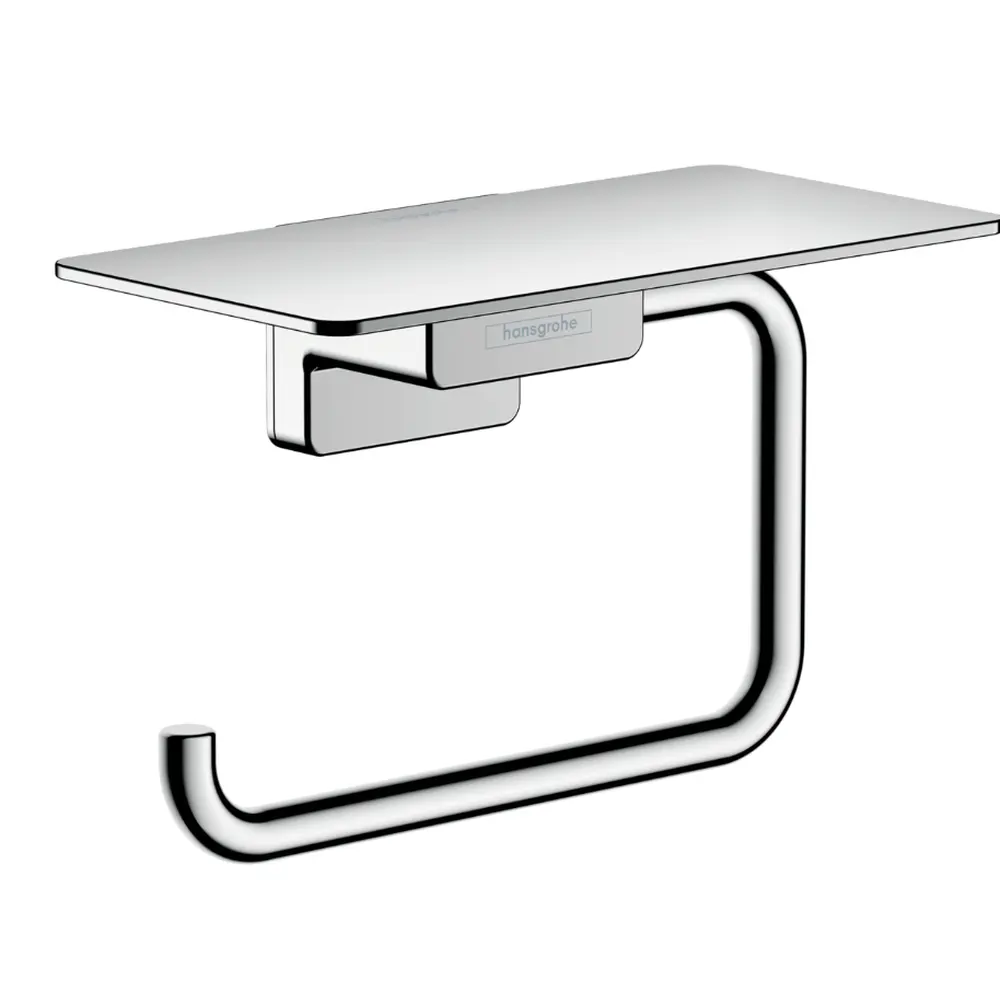 Set baterie cada si baterie lavoar Hansgrohe Metropol cu accesorii baie Hansgrohe AddStoris, crom lucios [6]
