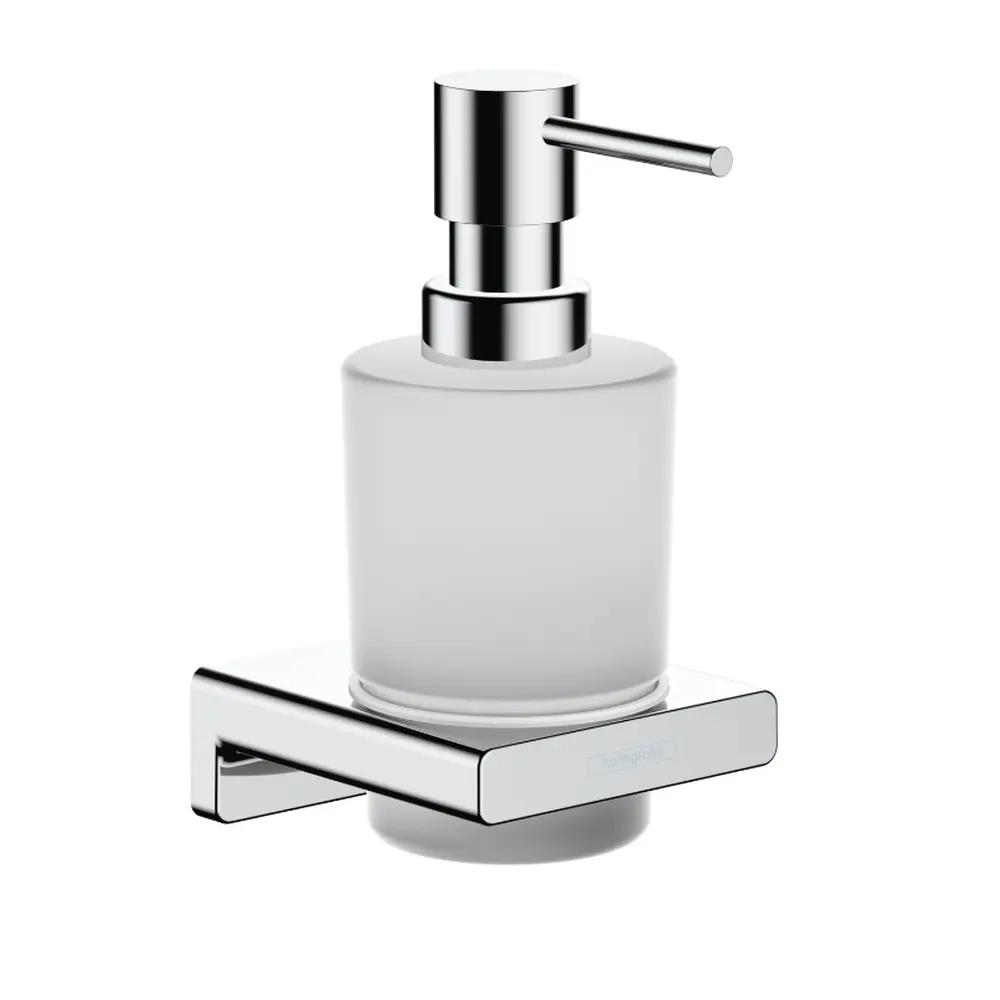 Set baterie cada si baterie lavoar Hansgrohe Metropol cu accesorii baie Hansgrohe AddStoris, crom lucios [4]