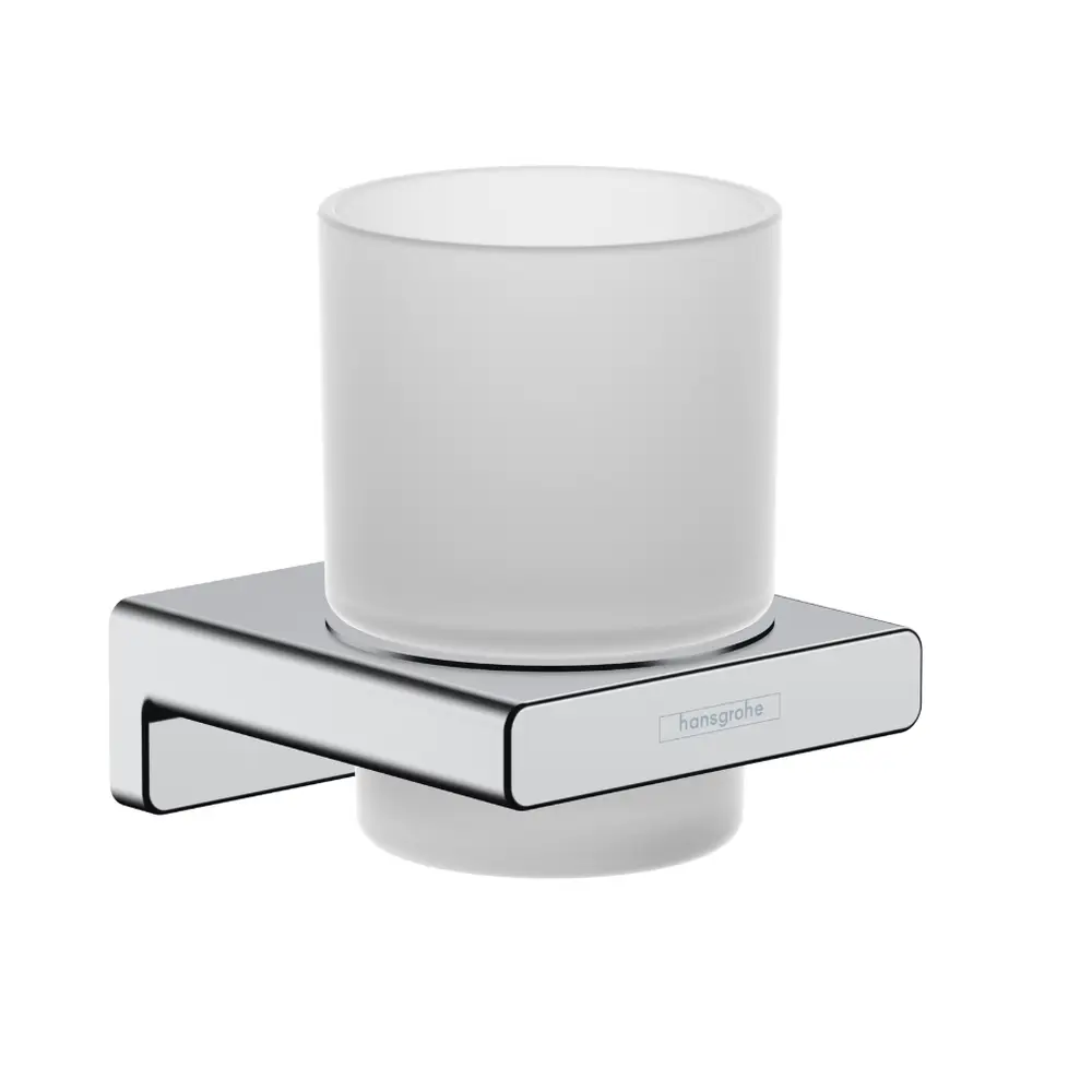 Set baterie cada si baterie lavoar Hansgrohe Metropol cu accesorii baie Hansgrohe AddStoris, crom lucios [7]