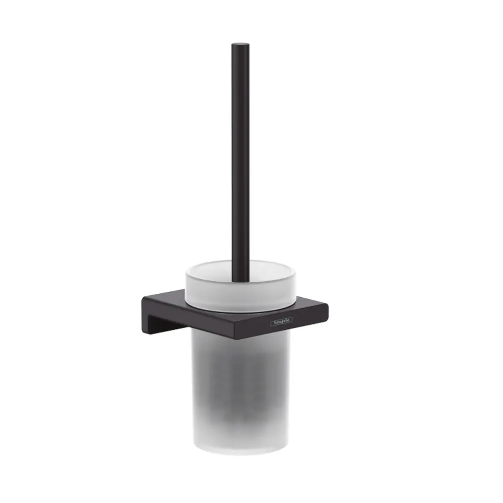 Set baterie cada si baterie lavoar Hansgrohe Talis cu accesorii Hansgrohe AddStoris, negru [5]