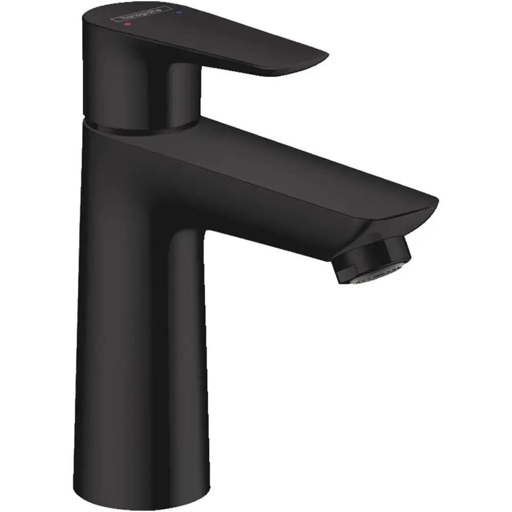 Set baterie cada si baterie lavoar Hansgrohe Talis cu accesorii Hansgrohe AddStoris, negru [2]