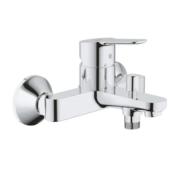 Set baterie lavoar, baterie cada si set de dus, crom lucios, Grohe BauEdge [4]
