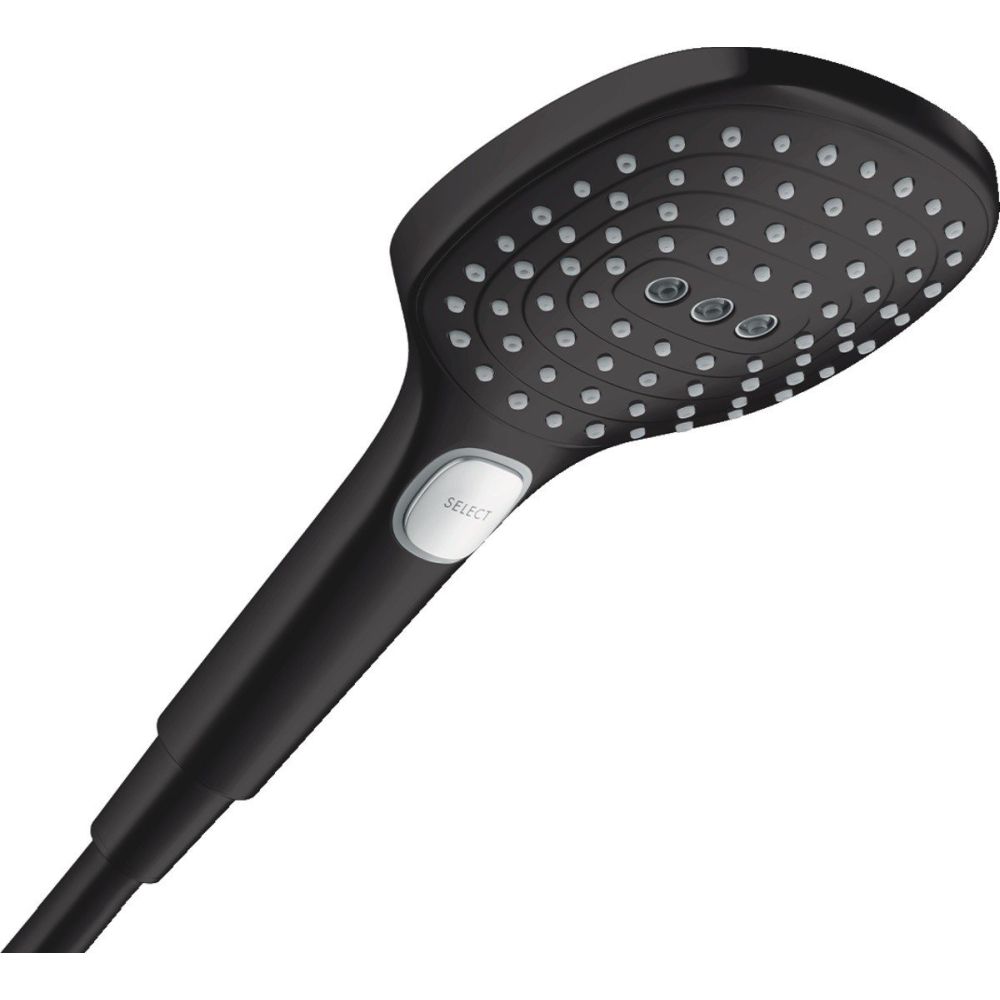 Set baterie lavoar, baterie cada si set de dus, negru mat, Hansgrohe Talis E [4]