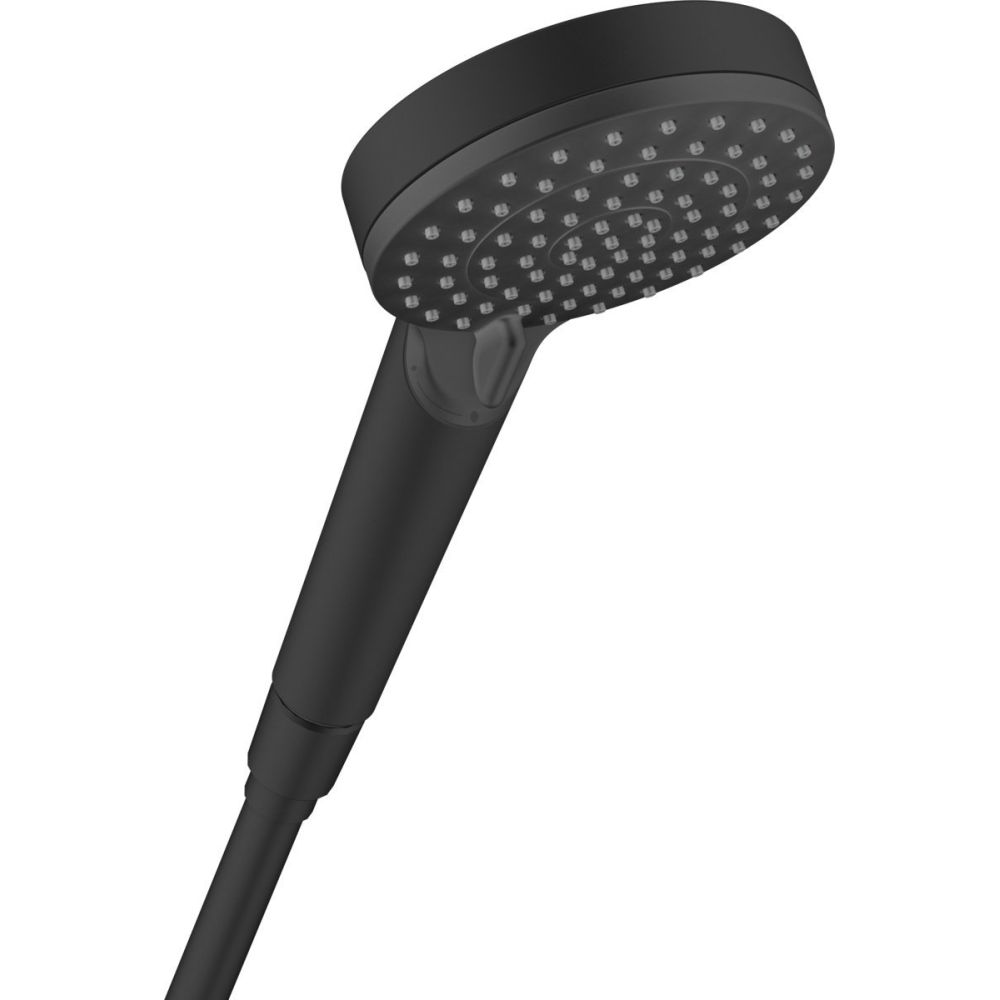Set baterie lavoar, baterie cada si set de dus, negru mat, Hansgrohe Vernis Shape [4]