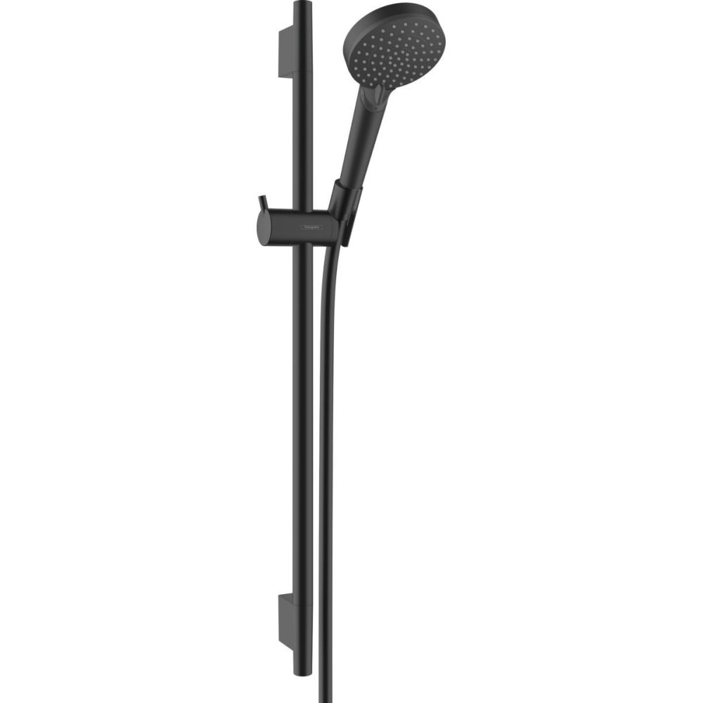 Set baterie lavoar, baterie dus si set de dus, negru mat, Hansgrohe Vernis Shape [4]
