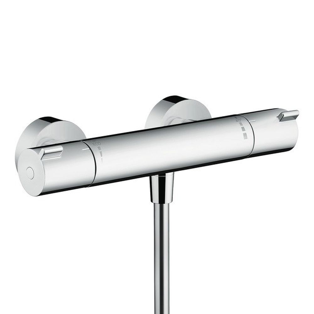 Set baterie lavoar, baterie dus termostatata si set dus, crom, Hansgrohe Ecostat Termostatic [3]