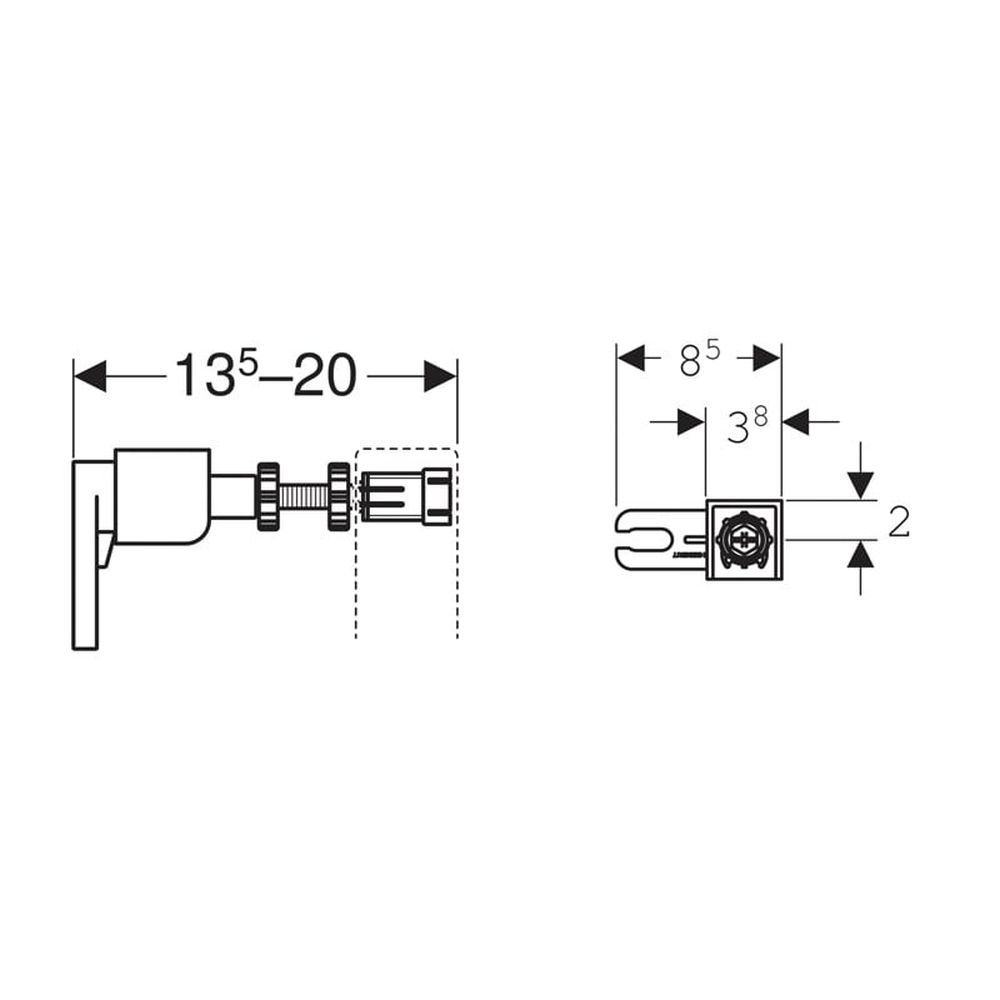 Set bideu suspendat alb Minerva plus cadru metalic universal cu set fixare Geberit Duofix [4]