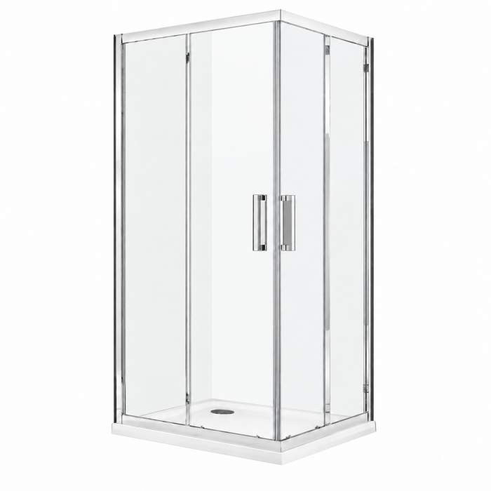 Set cabina dus 80x80 cm Sanswiss Ocelia cu coloana de baie deante crom Oregano [3]