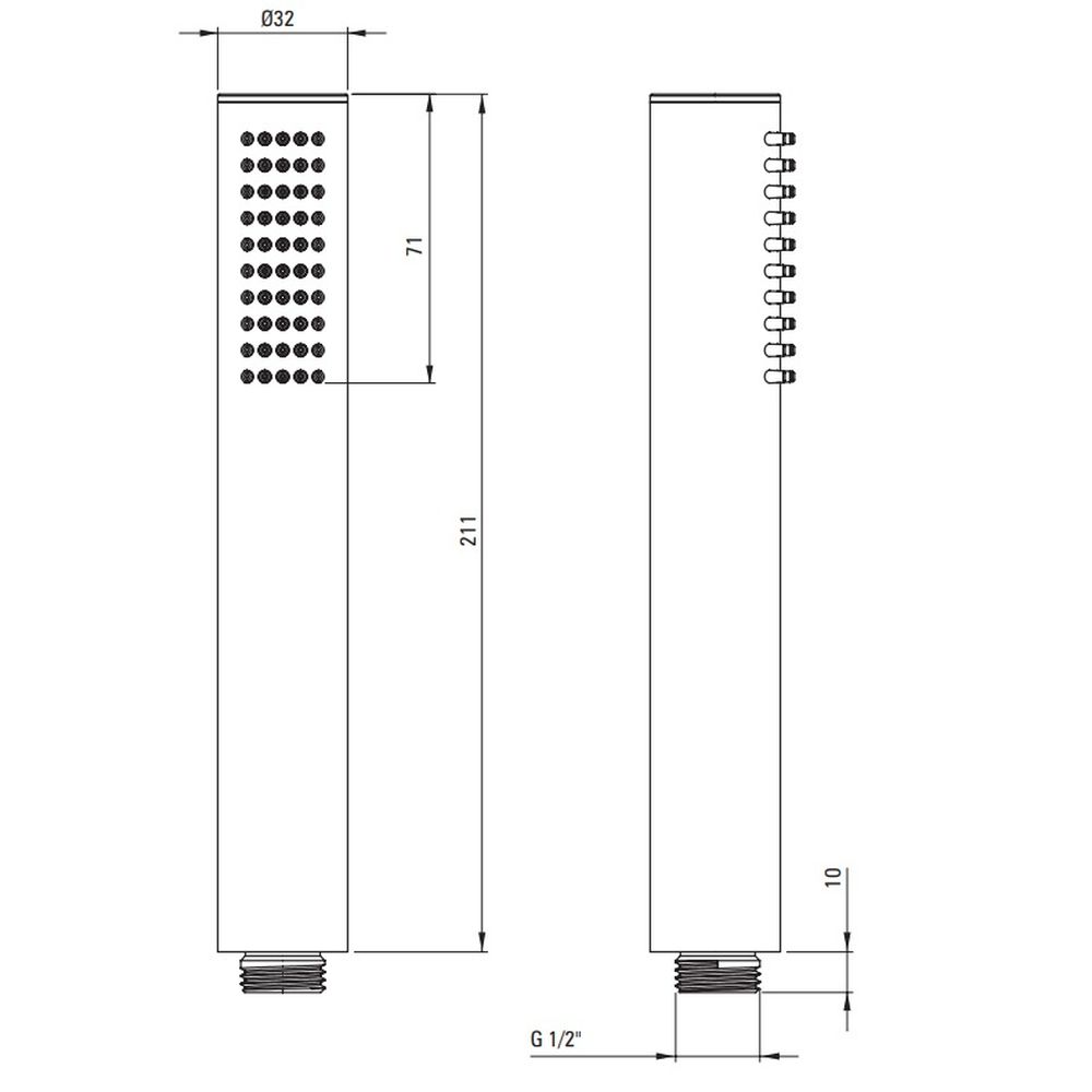 Set cada baie freestanding, lipita de perete, 170x80 cm, Alvaro si baterie cada incastrata negru mat Silia [7]