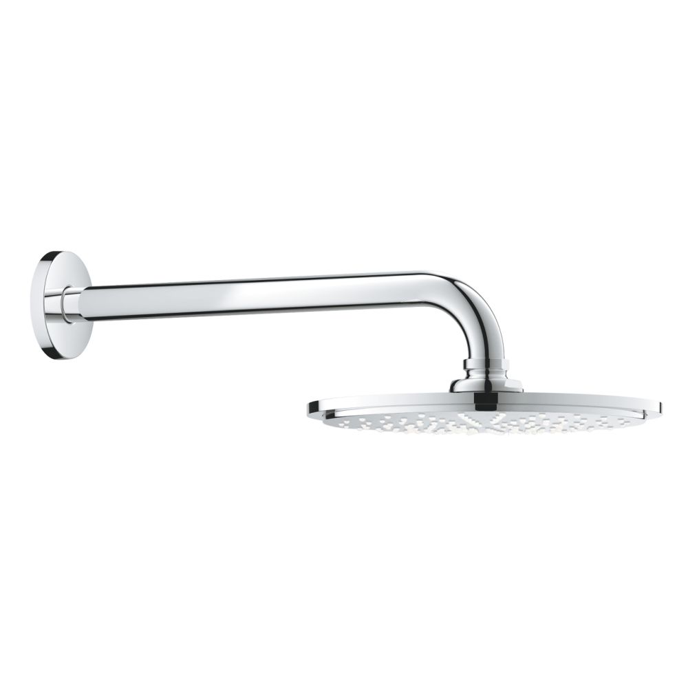 Palarie dus rotunda crom O 210 mm cu brat de dus Grohe Rainshower Cosmopolitan 210