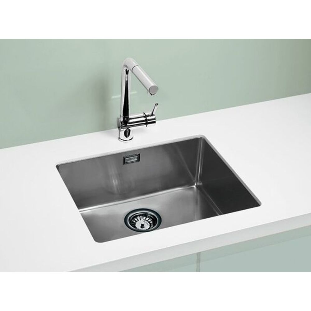 Set chiuveta bucatarie inox Kombino 50 si baterie bucatarie Fluid Monarch antracit [4]