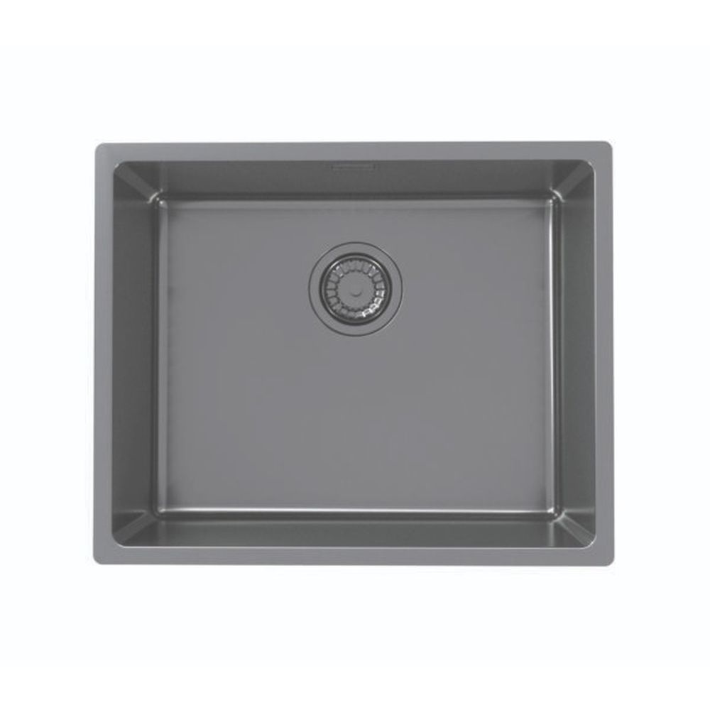 Set chiuveta bucatarie inox Kombino 50 si baterie bucatarie Fluid Monarch antracit [2]