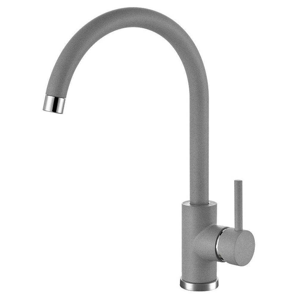 Set chiuveta bucatarie compozit Atrox 40 gri, baterie bucatarie Kati gri si accesorii [3]