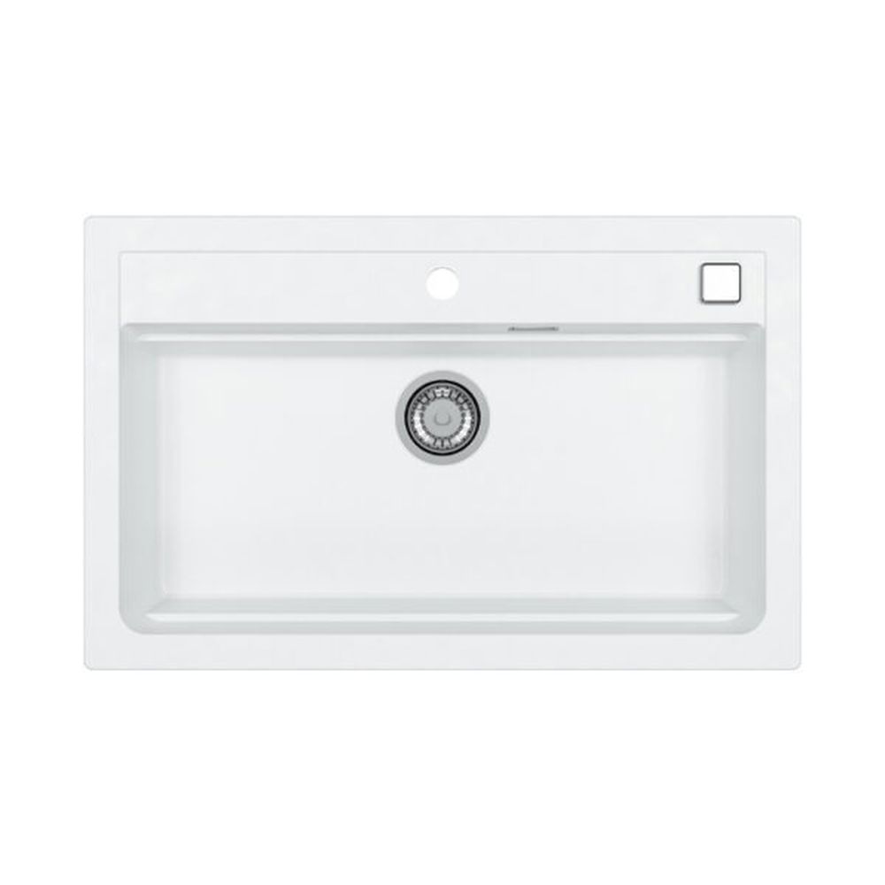 Set chiuveta bucatarie compozit Atrox 40 alba, baterie bucatarie Kati alba si accesorii [2]