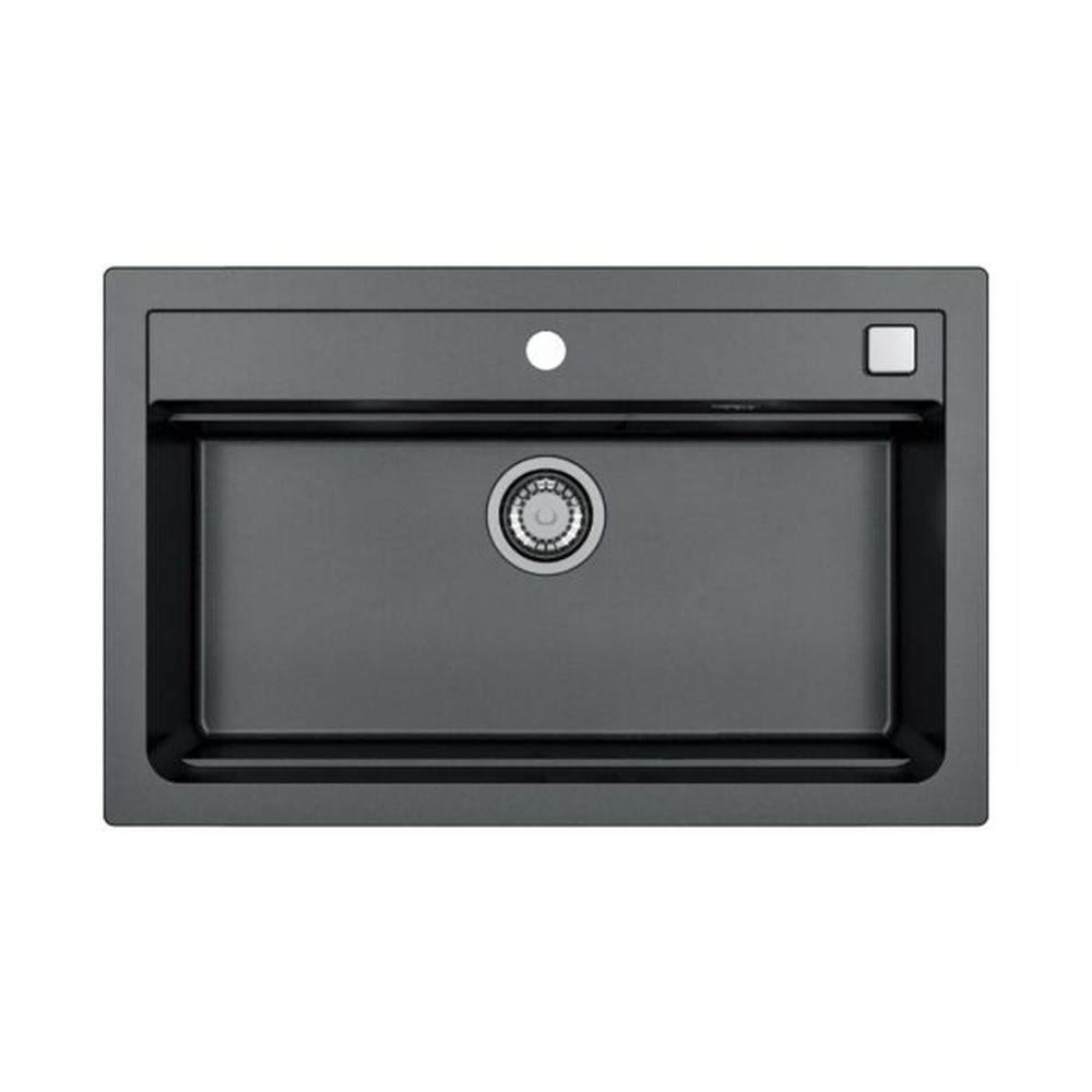 Set chiuveta bucatarie compozit Atrox 40 neagra, baterie bucatarie Kati neagra si accesorii [2]