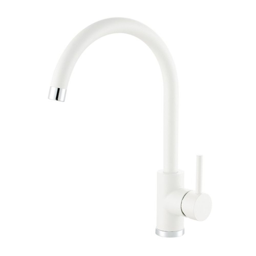 Set chiuveta bucatarie compozit Atrox 50 alba, baterie bucatarie Kati alba si accesorii [3]