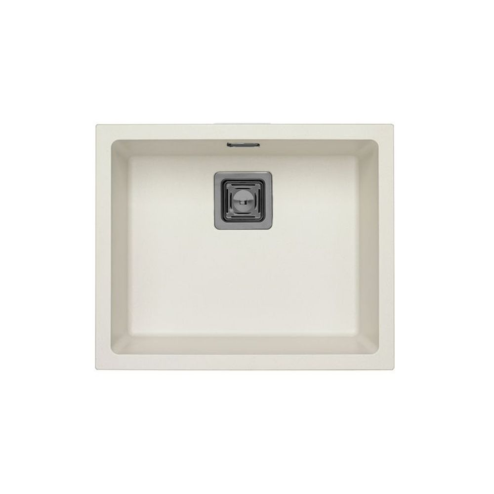 Set chiuveta bucatarie compozit Quadrix 50 alba si baterie bucatarie Laguna Monarch antracit [2]