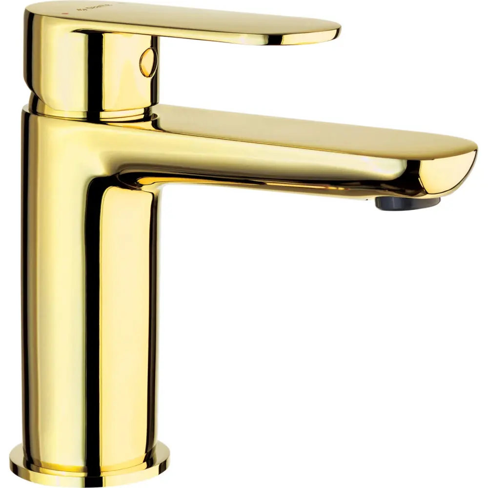 Set coloana de dus si baterie lavoar Deante Alpinia cu accesorii Deante Silia, auriu lucios [2]