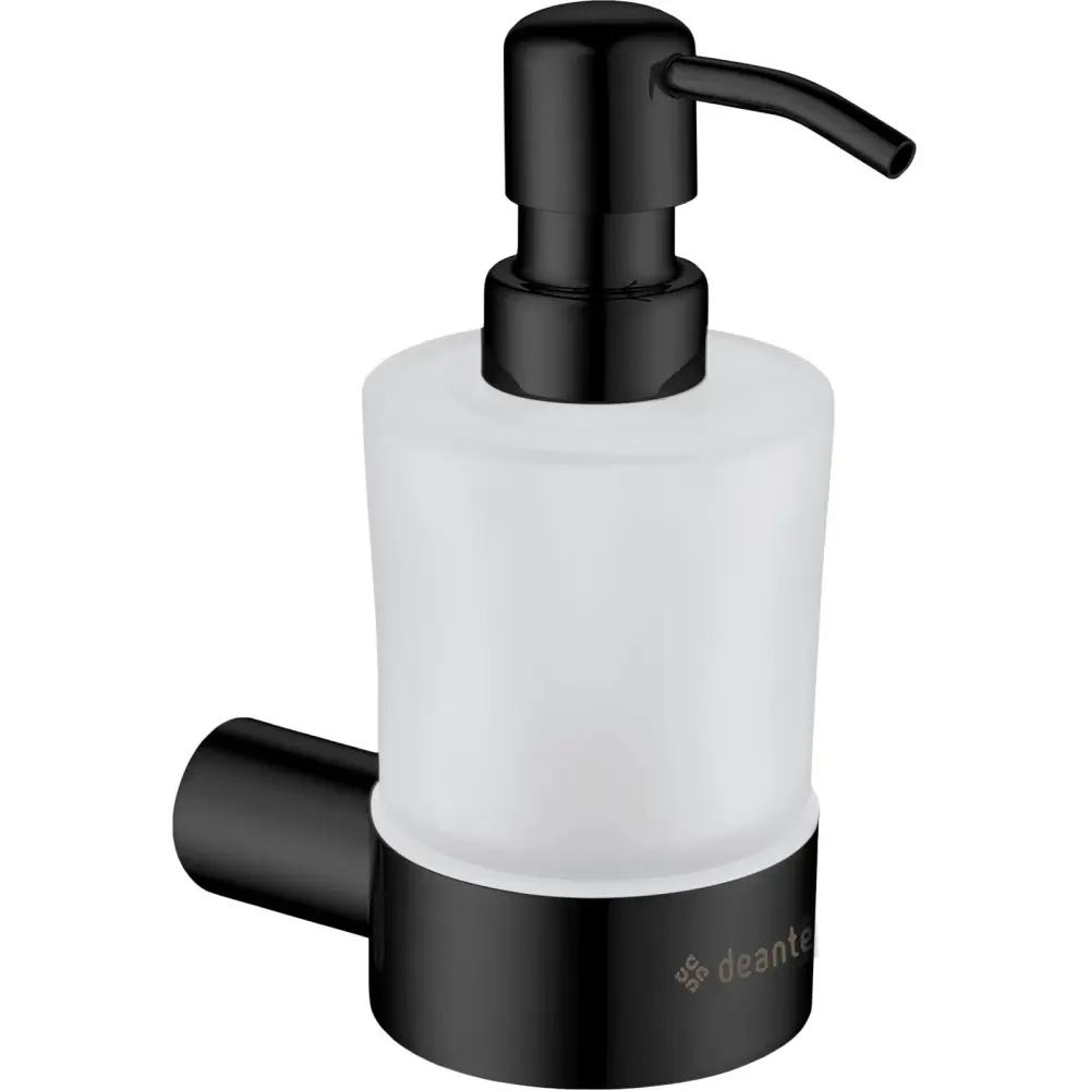 Set coloana de dus si baterie lavoar Deante Anemon cu accesorii Deante Round, negru mat [4]