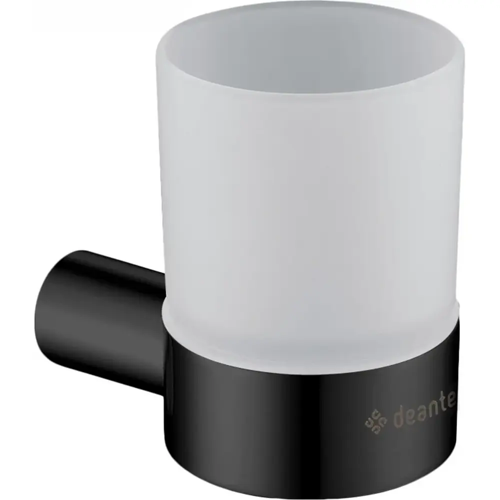 Set coloana de dus si baterie lavoar Deante Anemon cu accesorii Deante Round, negru mat [6]