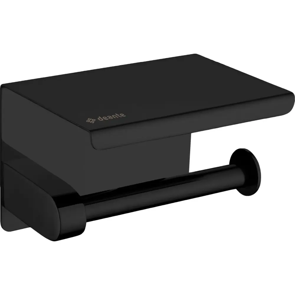 Set coloana de dus si baterie lavoar Deante Anemon cu accesorii Deante Round, negru mat [5]