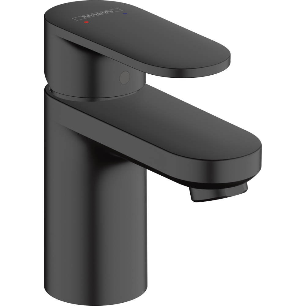Set coloana dus si baterie lavoar Hansgrohe Vernis Blend si accesorii baie Hansgrohe AddStoris, negru mat [2]
