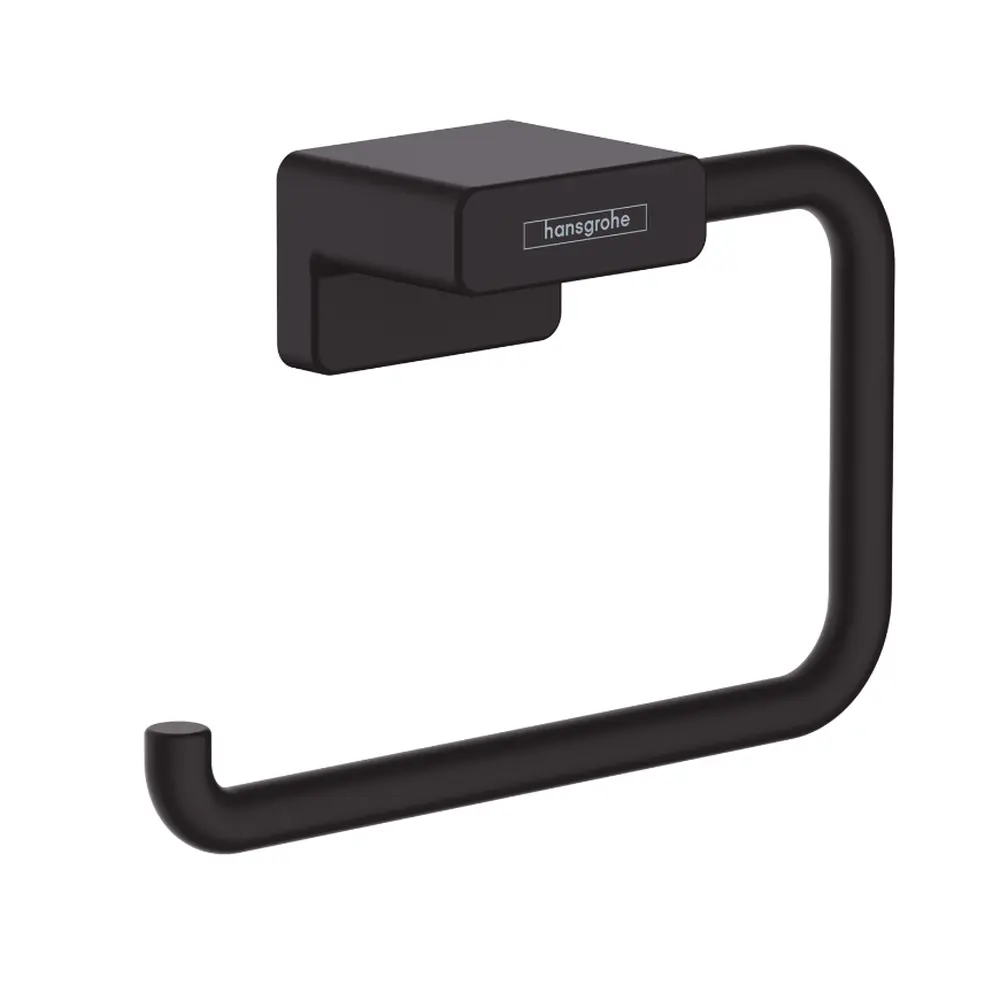 Set coloana dus si baterie lavoar Hansgrohe Vernis Blend si accesorii baie Hansgrohe AddStoris, negru mat [5]